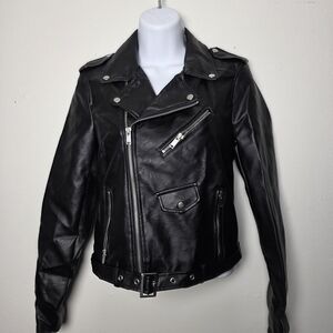 Love Tree Black Bomber Jacket